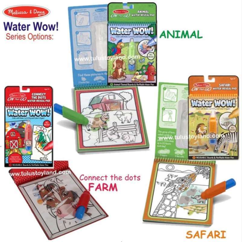 Melissa & Doug Water Wow! – Libros De Pintura Mágica De Granja Con Bolígrafos De Agua, Libros - Foto 2