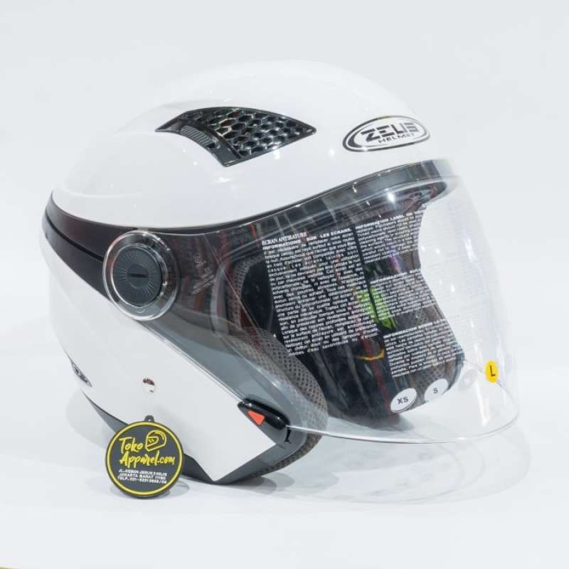 Promo New Helm Half Face Zeus Zs610 White Terbaik Diskon 13 Di Seller Cutseals Cengkareng