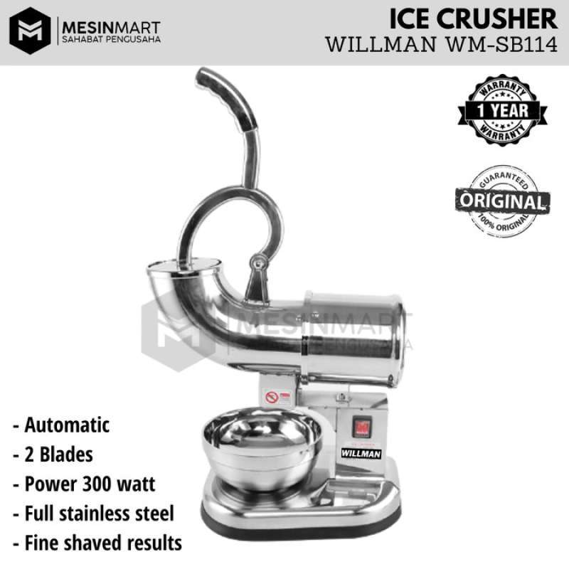 Promo Mesin Es Serut (ice Crusher) Willman Zysb114 Full Stainless