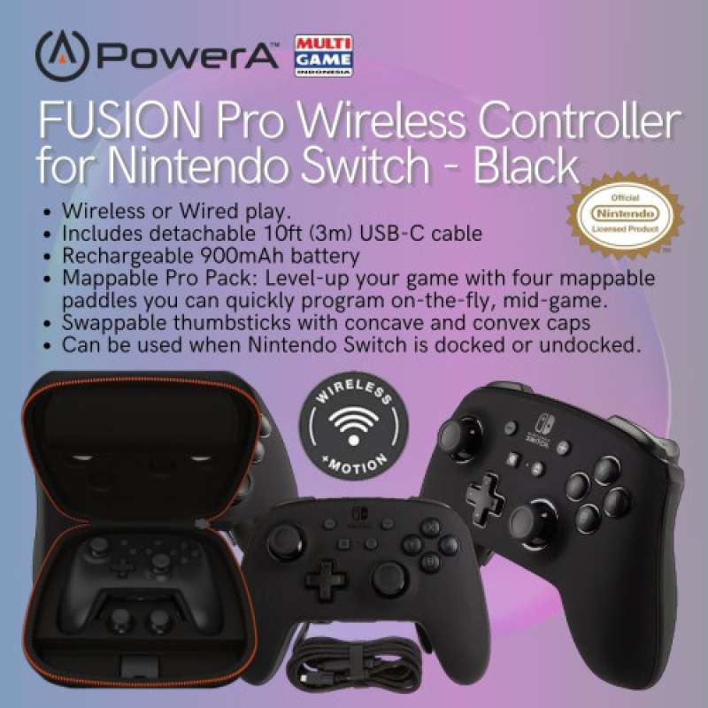 Switch FUSION Pro Wireless Controller (Power A) 17885-02481 GARANSI TAHUN