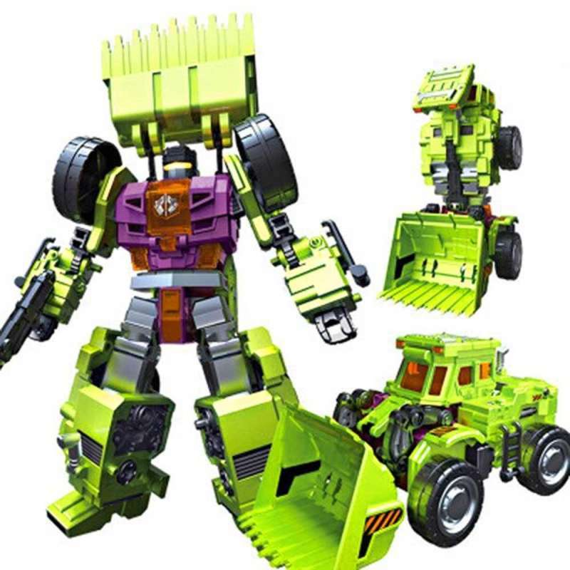 Jual Jinjiang Mainan Rakit Robot Devastator Transformer 6 In 1 Jj626a ...