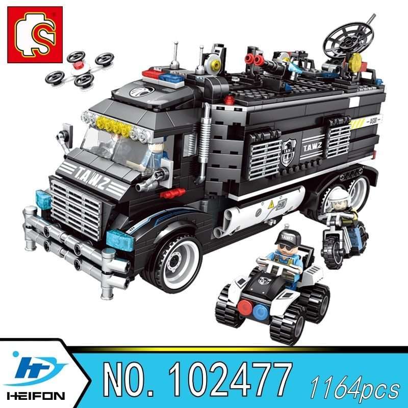 Blackhawk Sembo Block Swat Promo Sembo 102477 Black Hawk Swat