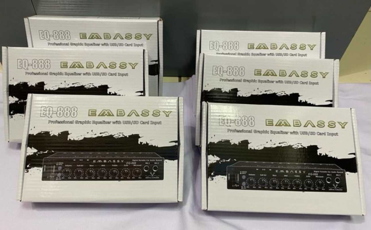 Promo Parametric Equalizer Preamp Karaoke Embassy Eq-888 Bluetooth ...