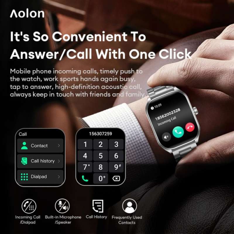 Promo Aolon Smart Watch 2.0-inch Hd 3d Curved Screen Sports Smartwatch ...