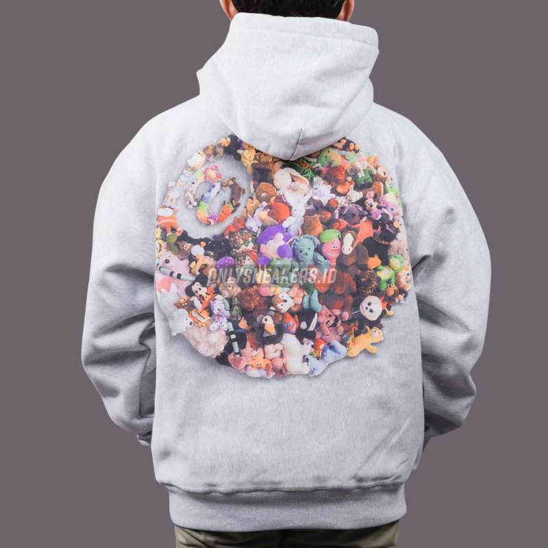 Jual Stussy Plush Ash Heather Hoodie (100% Authentic) Di