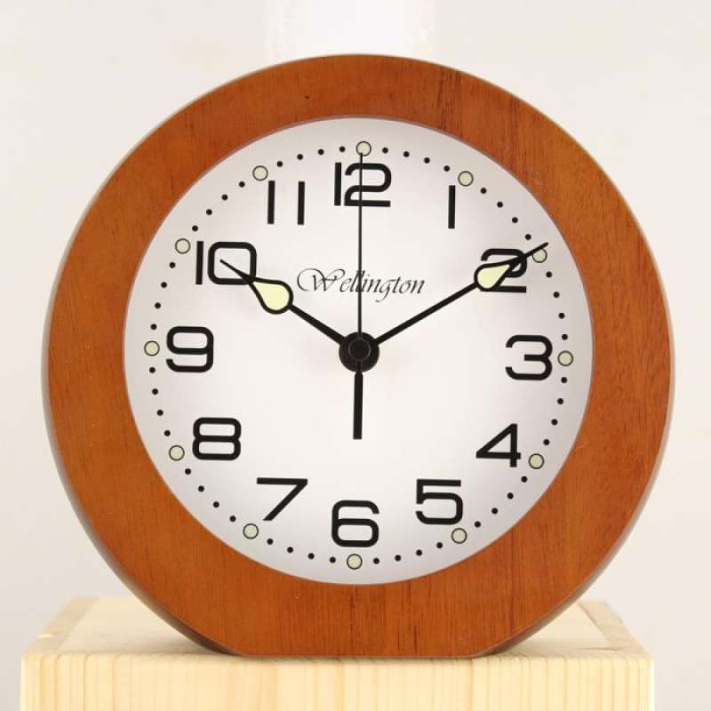 Promo Jam Meja Kayu 313 Anv / Table Clock 313anv (night Vision ...