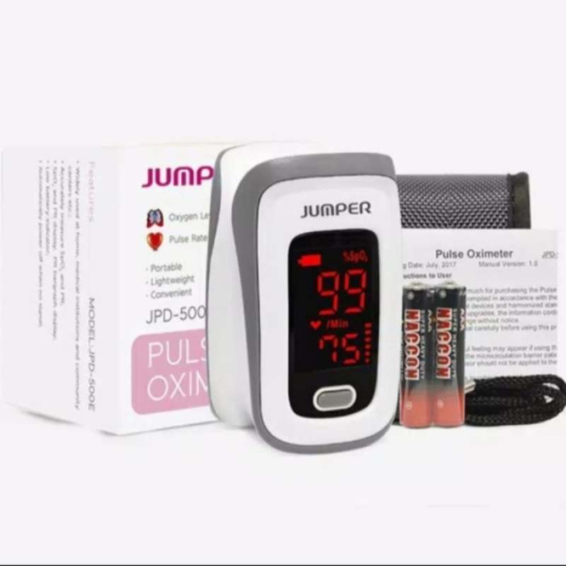 O2 Jumper Promo Pulse Oxy Oxi Jumper Fingertip Alat Ukur Saturasi O2 Diskon 23% ...