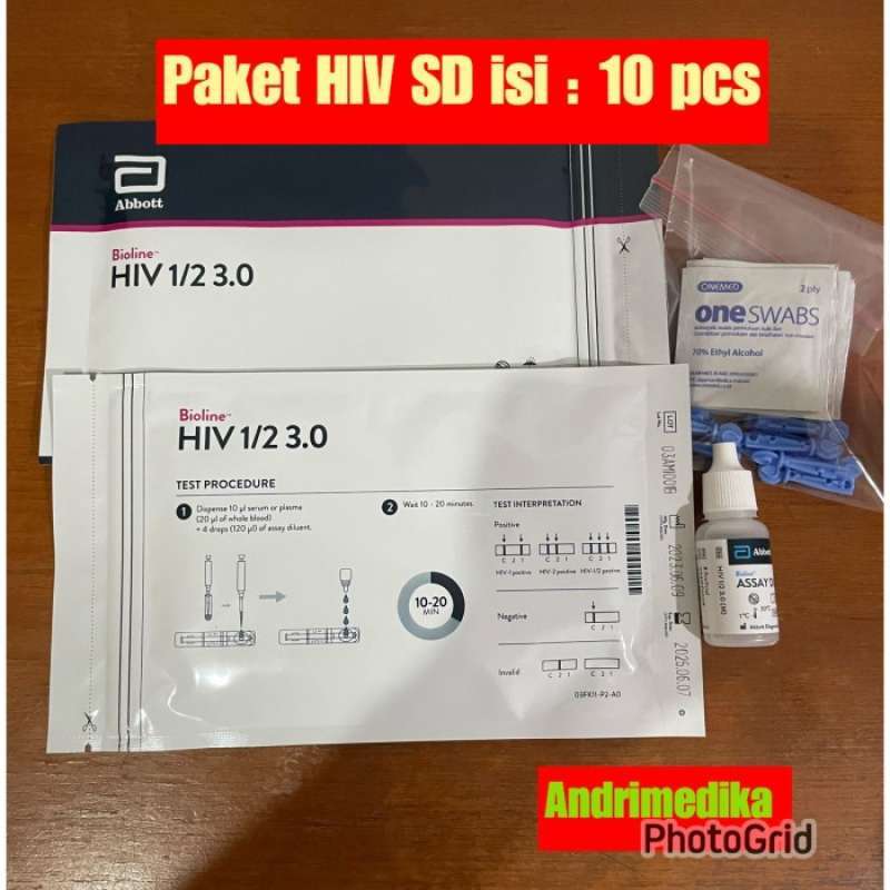 Promo Hiv Vikia, Hiv Sd , Hiv Intec ( Wb / S / P ) Isi 10 Tes Diskon