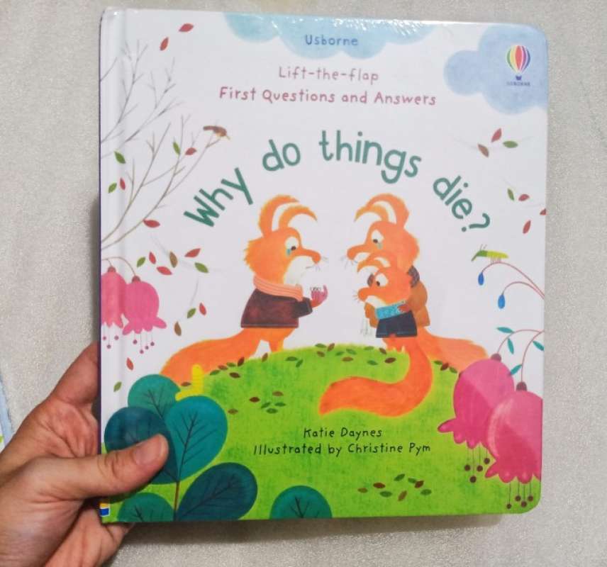 Promo buku anak usborne lift the flap very first q a why do things die