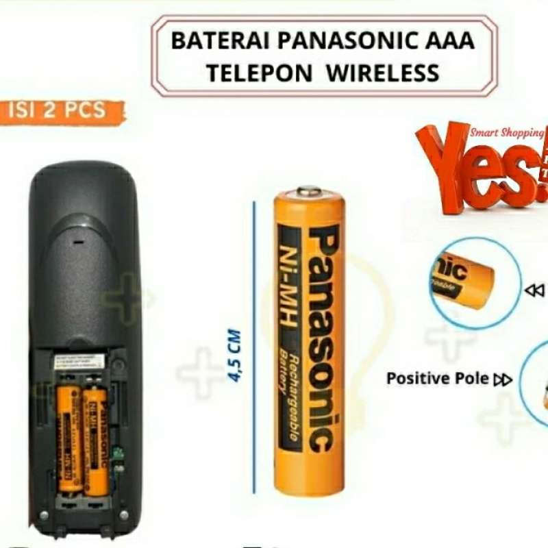 Promo Panasonic Aaa Rechargeable Battery Buat Telpon Wireless Diskon 50 ...