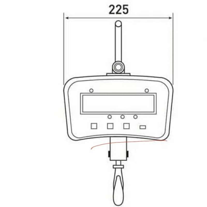 Promo Timbangan Gantung Cas Ie-1700 300kg / 500kg /1ton Wireless Remote ...