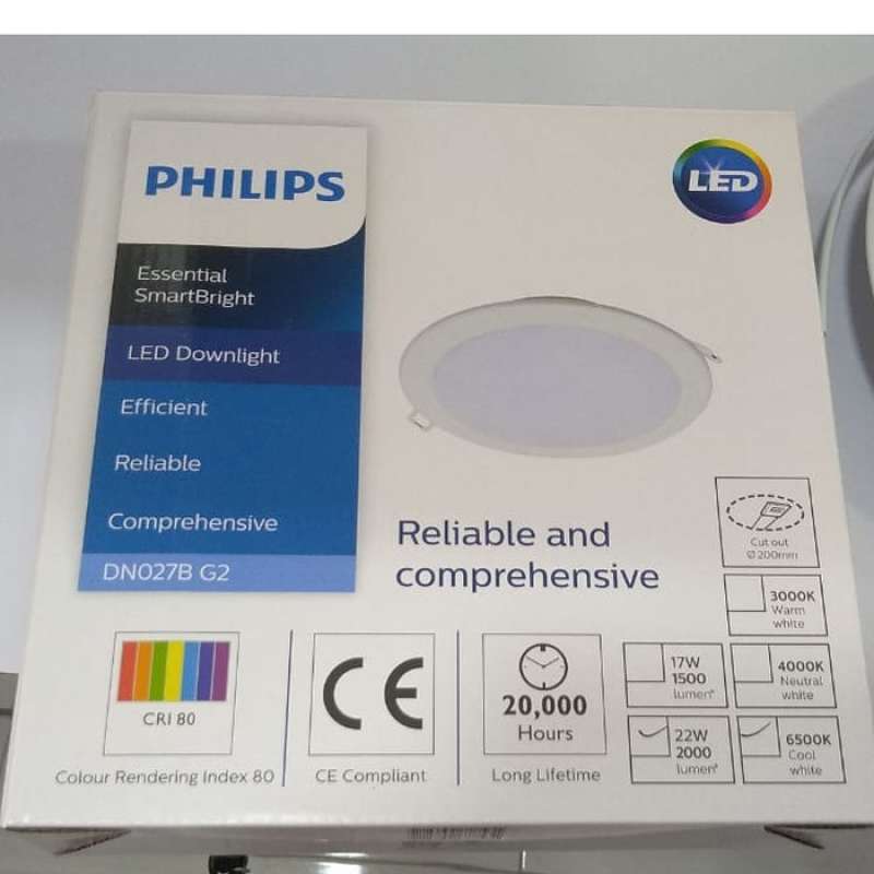 Promo Philips Downlight Led Dn027b 22 Watt 8 Inch G2 Original Diskon 33 ...