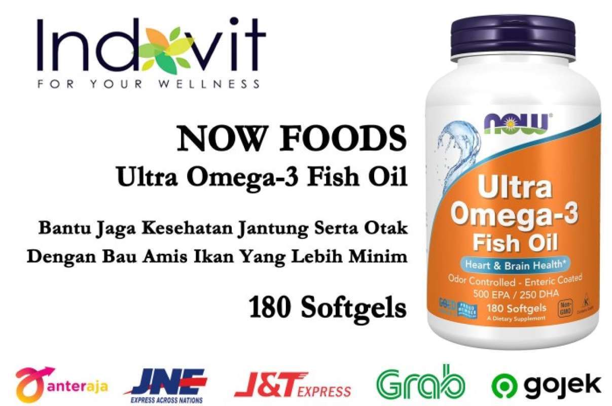 Promo Now Foods Ultra Omega 3 500 Epa 250 Dha 180 Softgels Now Food ...