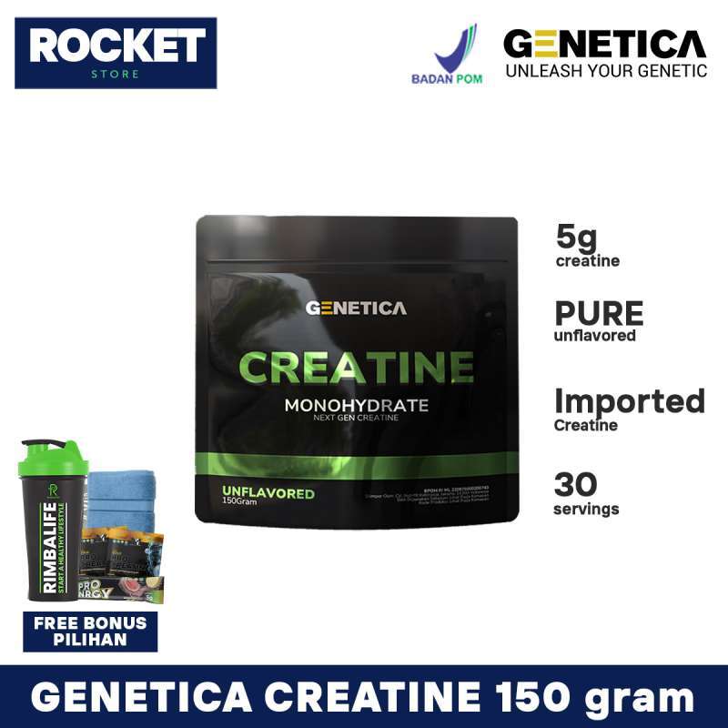 Genetics Creatine Jual Genetica Creatine Monohydrate 150 Gram 30 Serving - Suplemen ...