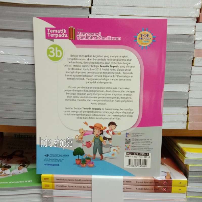 Promo Tematik 3b Kelas 3 Sd Erlangga K13n Revisi Diskon 27% Di Seller ...