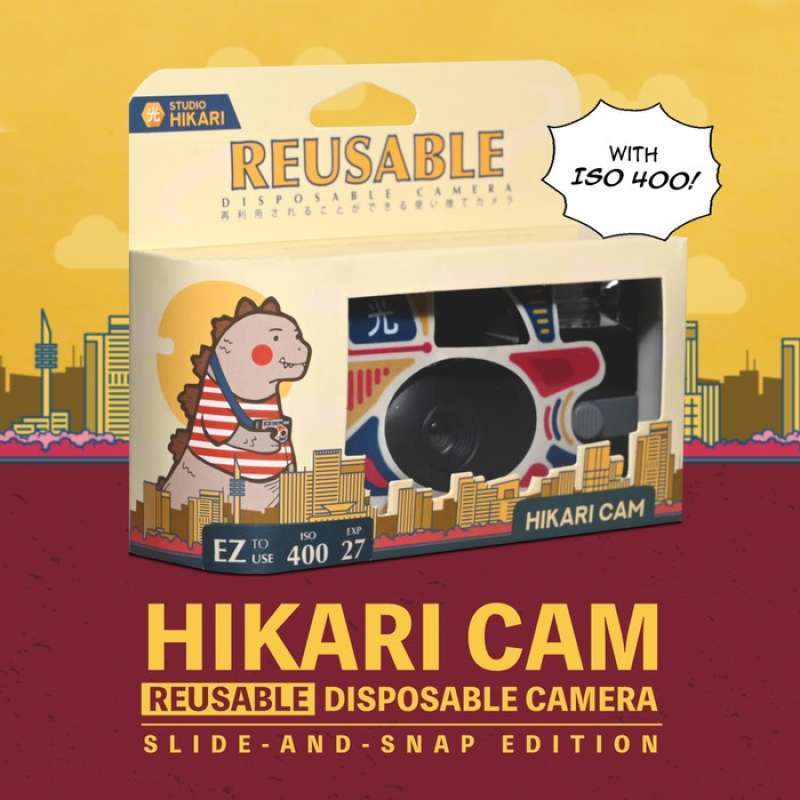 Jual Hikari Cam Slide Snap Reusable Disposable Camera Iso 400 27 Exp Di