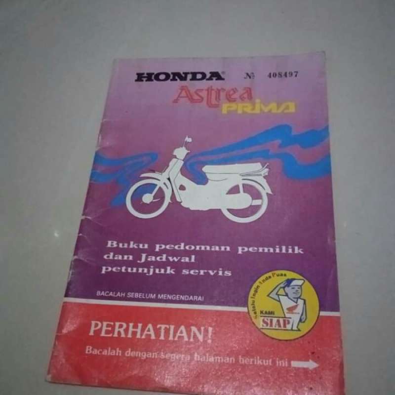 Jual Buku Pedoman Pemilik Manual Book Honda Astrea Prima 1990 Honda Prima Di Seller Noelle