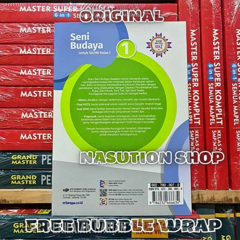 Jual Buku Seni Budaya Untuk Kelas 1 Sd Erlangga Kurikulum Merdeka ...