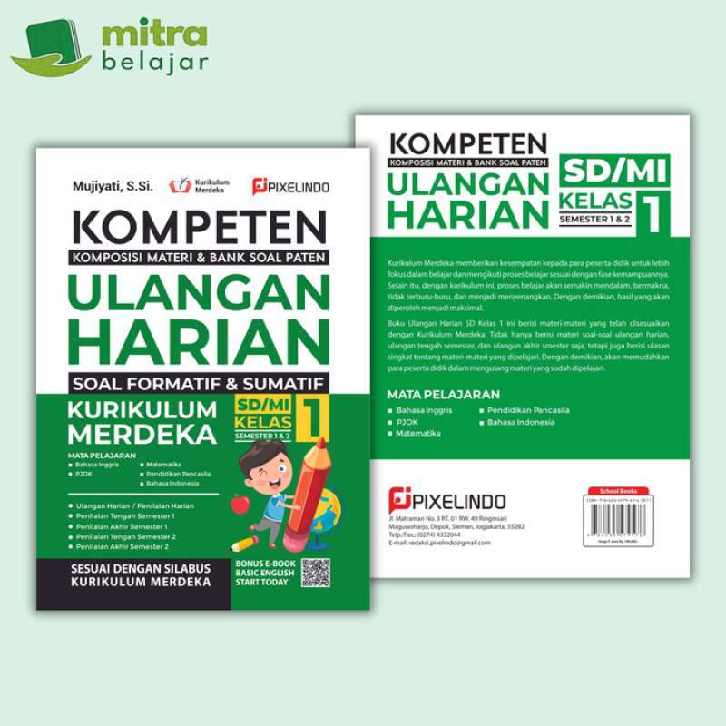 Jual Buku Sd Mi Kompeten Ulangan Harian Kurikulum Merdeka Kelas 1 2 3 4 ...