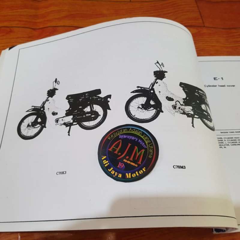 Jual Buku Part Katalog Catalog Copian Honda C70mk3 C70 Mk3 Di Seller