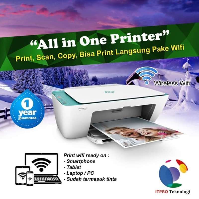 Promo Hp Deskjet 2623 Wifi Printer All In One (print, Scan, Copy ...