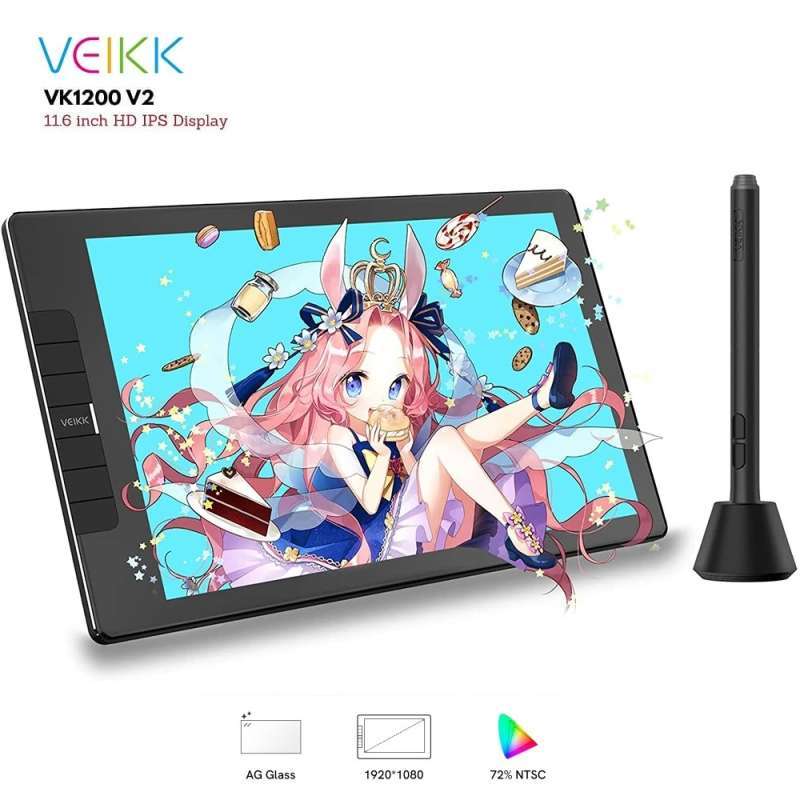 Veikk Tablet Veikk Vk1200 Veikk Graphics Tablet VK1200 LCD Drawing