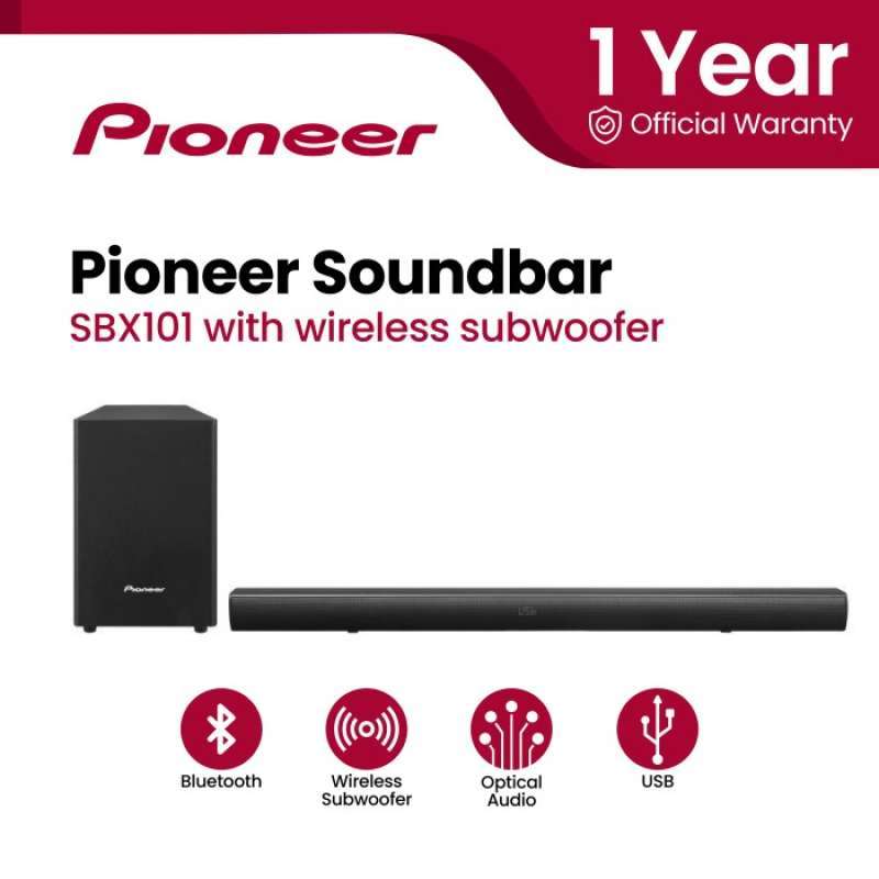 Promo Pioneer Sbx101(b) Speaker Bar System Diskon 30 Di Seller Blibli