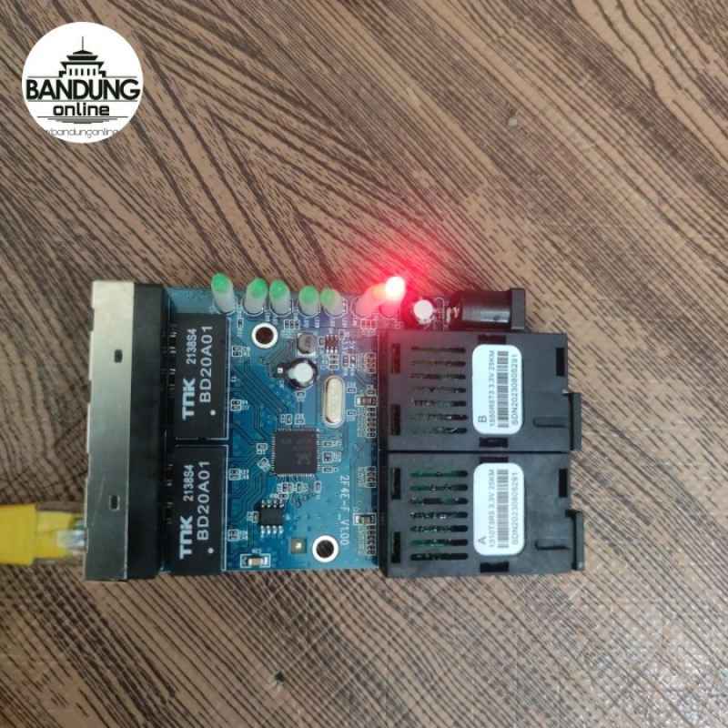 Jual Fiber Switch Media Converter 2fo 3fo 4fo 6fo Rj45 - 2fo 4lan Full ...