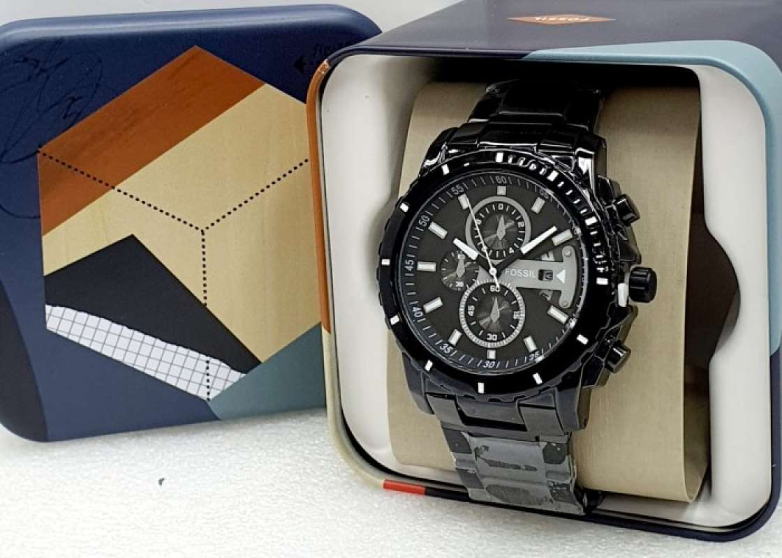 Jual New Jam Tangan Fossil Pria Tali Rantai Chrono Free Box Kaleng Di Seller Kingyo Cengkareng Timur Kota Jakarta Barat Blibli