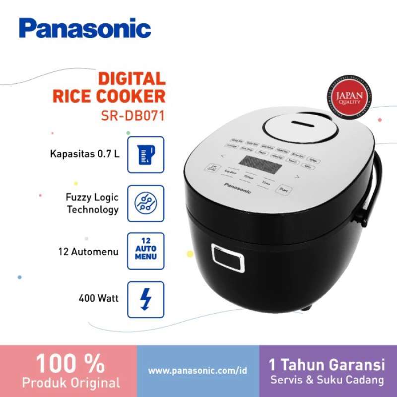 Promo Panasonic Rice Cooker Digital Sr-db07ksr [0,7l] Diskon 23% Di ...