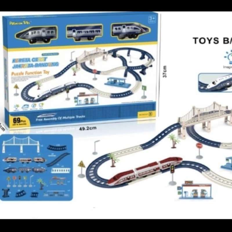 Jual Mainan Kereta Cepat Batre Mainan Anak Kereta Cepat Lengkap Trek ...