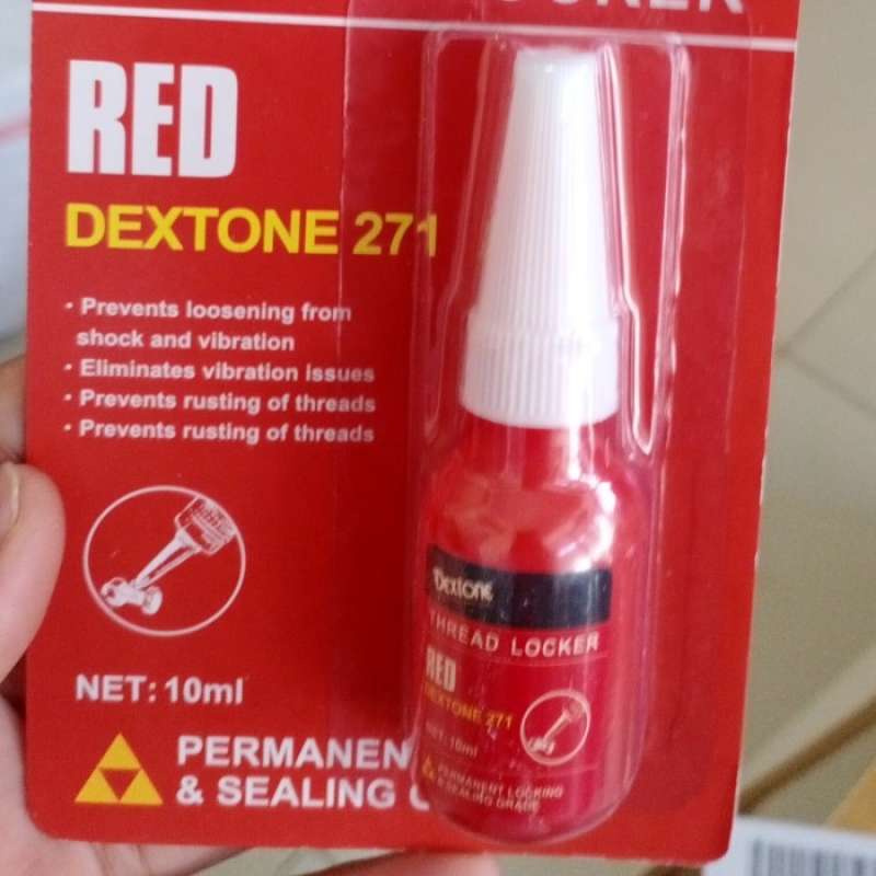 Jual Dextone Red Thread Locker 271 Lem Baut Threadlock Permanen Di
