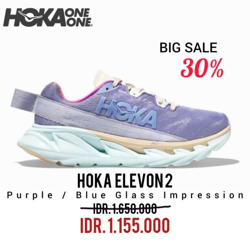 Jual Hoka Elevon 2 Purple Blue Glass Impression Women 100 Original 40 Di Seller Tombstone Cengkareng Timur Kota Jakarta Barat Blibli