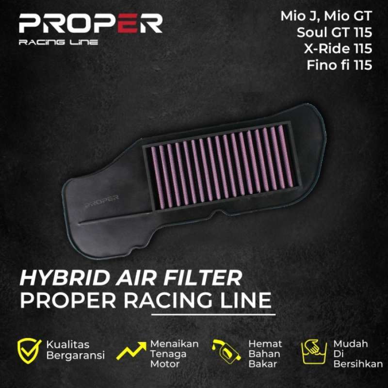Jual Proper Racing Line Hybrid Filter Udara Motor Mio J/gt, Soul Gt