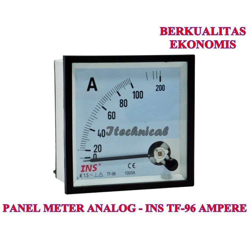 Promo Panel Meter Analog Amper Direct 96x96 Jarum 50a - 500a - 500a A9 ...