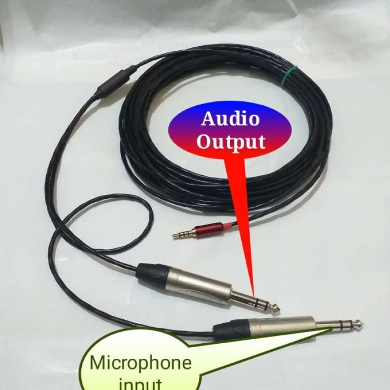 Promo Kabel Connector 3.5mm Male Stereo To 6.5mm Male Stereo (5m