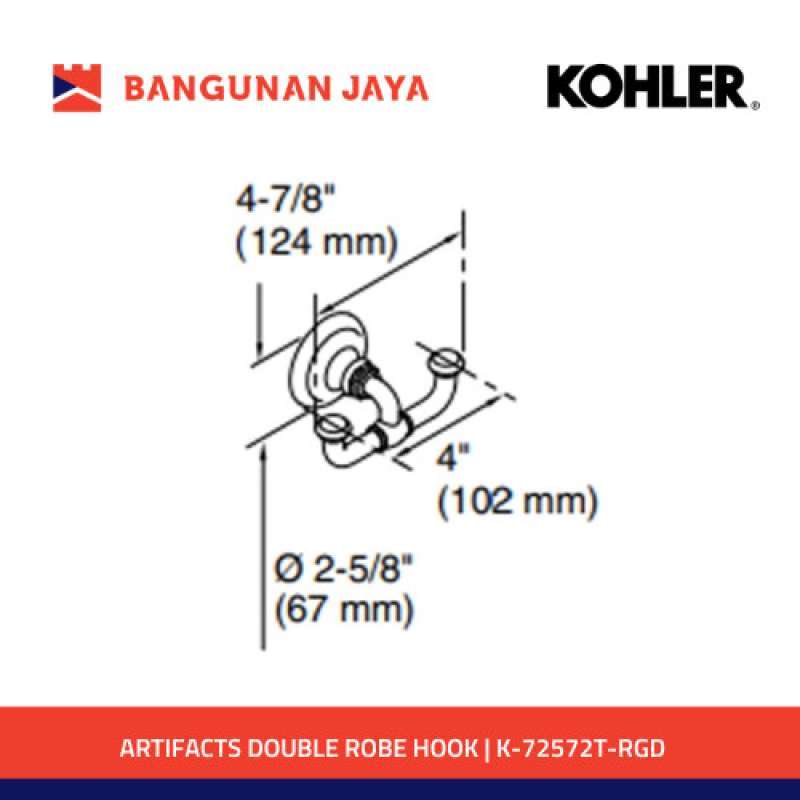 Jual Kohler Artifacts Double Robe Hook Rose Gold K 72572t rgd Terlaris Di Seller Allpucart Kramat Kota Jakarta Pusat Blibli