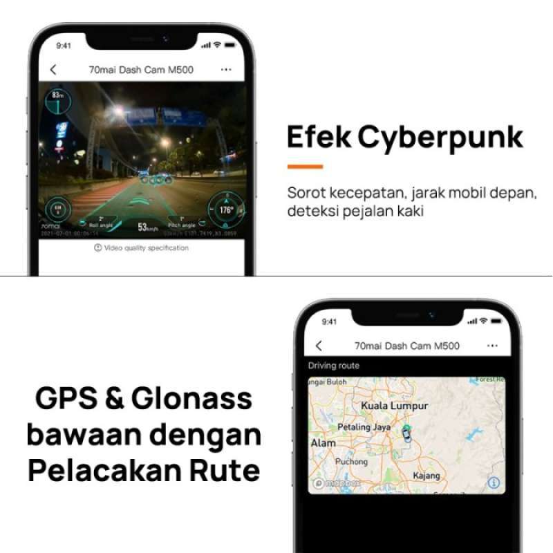 Promo 70mai Dash Cam M500 1944p Gps Built-in 64g Fov 170 Adas Voice ...