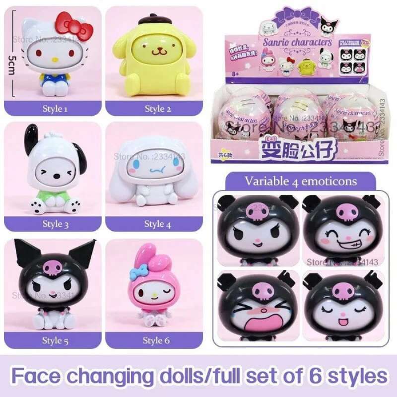 Jual Sanrio Face Off Figures Swap Changing Figure Official Hello Kitty Friends Di Seller ...