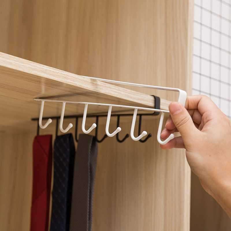 Jual Zanlutong Rak Gantung Lemari Peralatan Dapur 6 Hook Aluminium 2137 ...