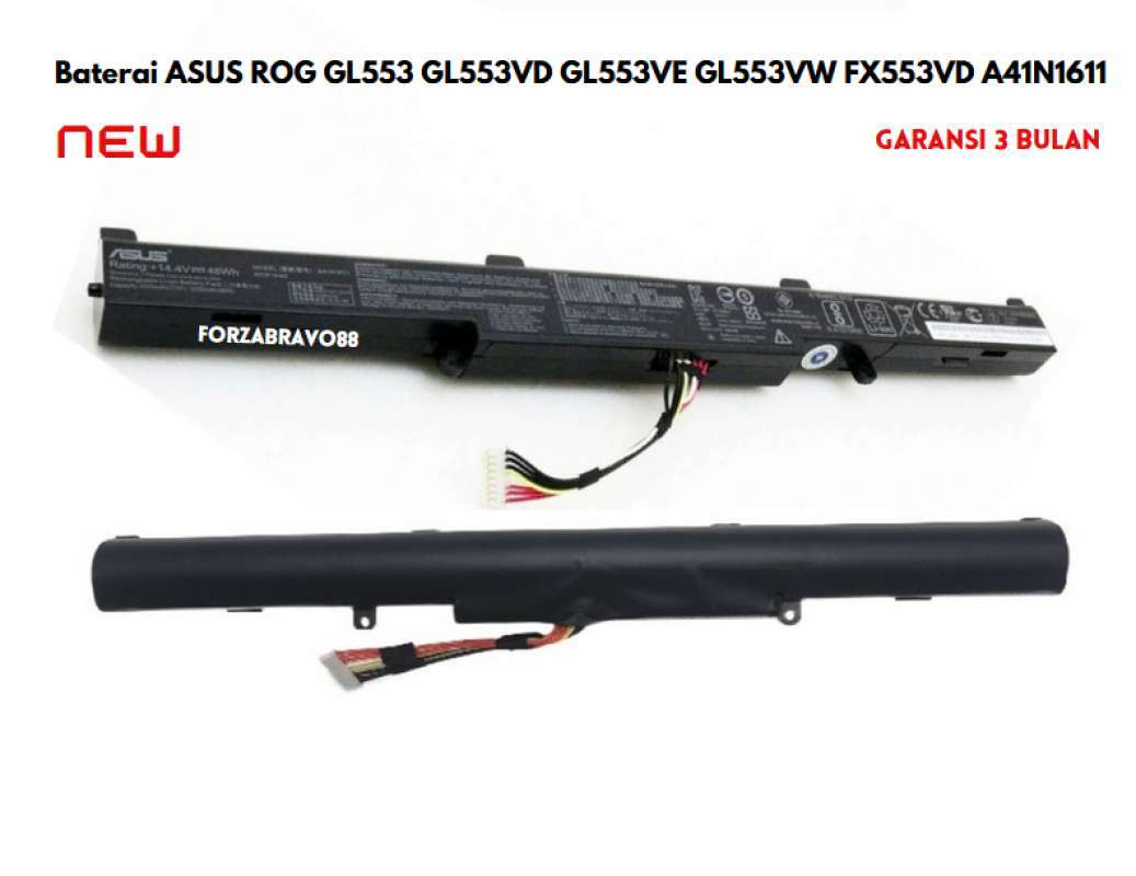 Batteria A41N1611 per ASUS ROG Strix GL553V GL553VD