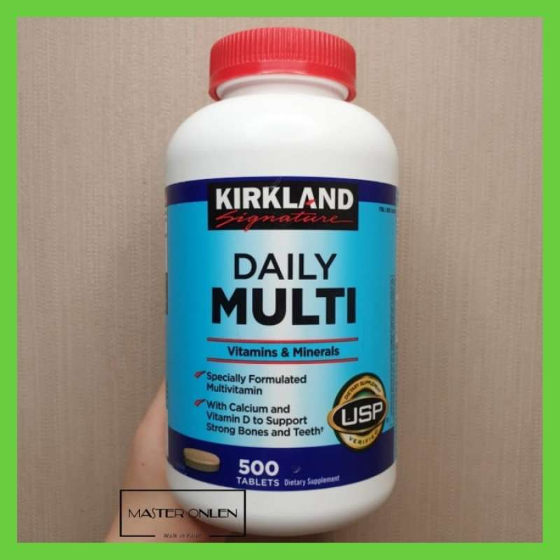 Promo Kirkland Daily Multi Vitamin Multivitamin 500 Tablets Setara