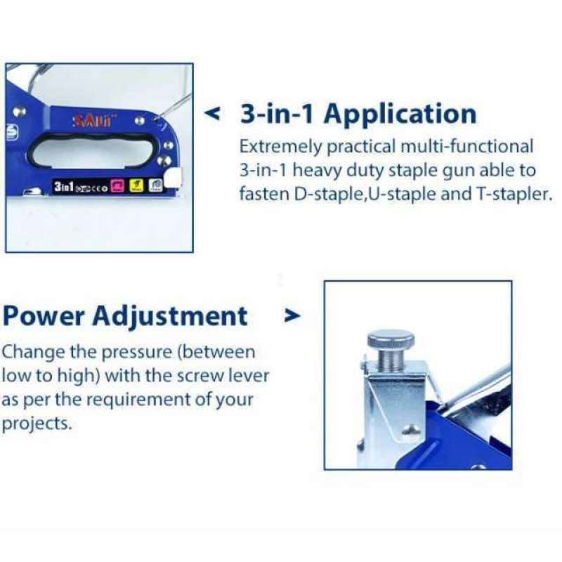 Jual Rur Staples Tembak Staple Gun Machine 3in1 Multi Purpose Nailing ...