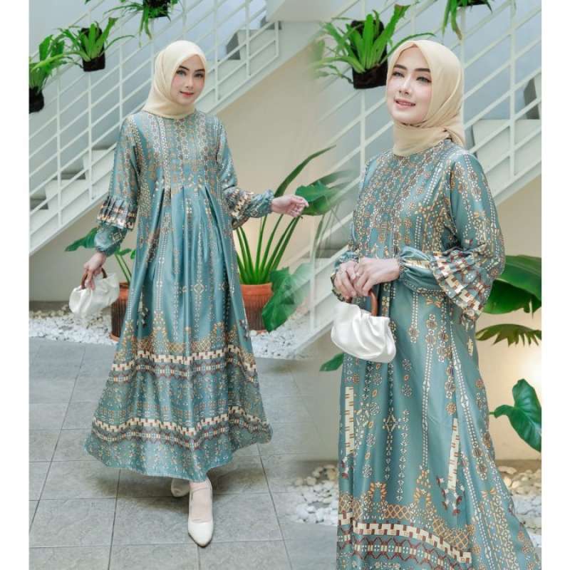Jual Gamis Wanita Premium Terbaru Tunisa Maxi Dress Pesta Muslimah Modern Di Seller Raindrop Cengkareng Timur Kota Jakarta Barat Blibli