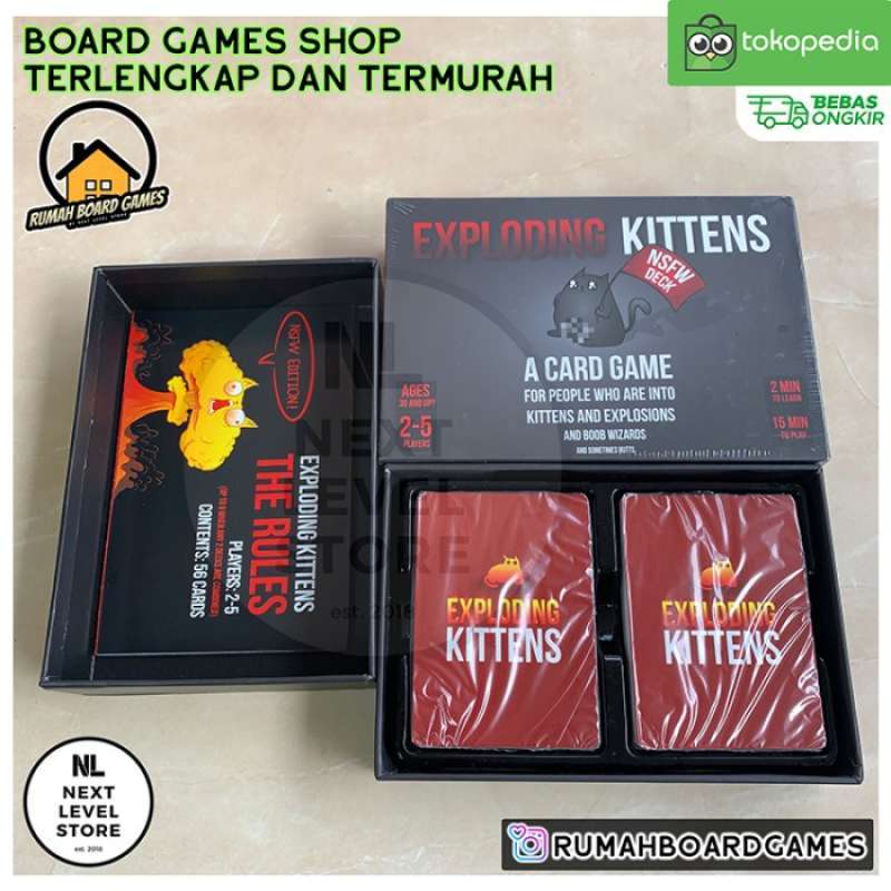 Promo Exploding Kittens Board Games All Series (ori,nsfw,imploding