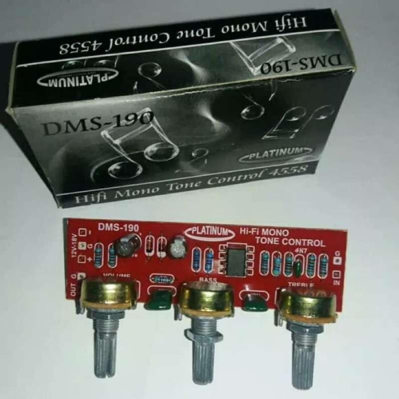 Promo Kit Tone Control Mono Ic 4558 Dms 190 / Tone Kontrol Mono Ic 4558