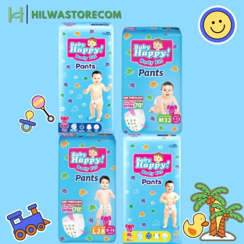 Baby Happy Pants Popok Bayi Celana Daya Serap Tinggi Tidak Menyebabkan  Iritasi