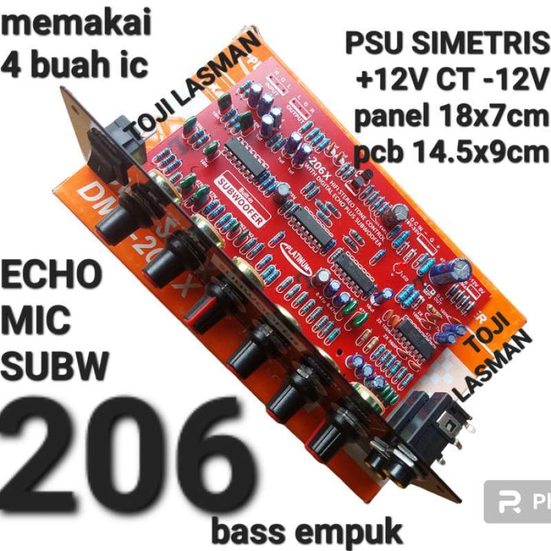 Jual Tone Kontrol Control Stereo Echo Mic Dms 206 Platinum Di Seller