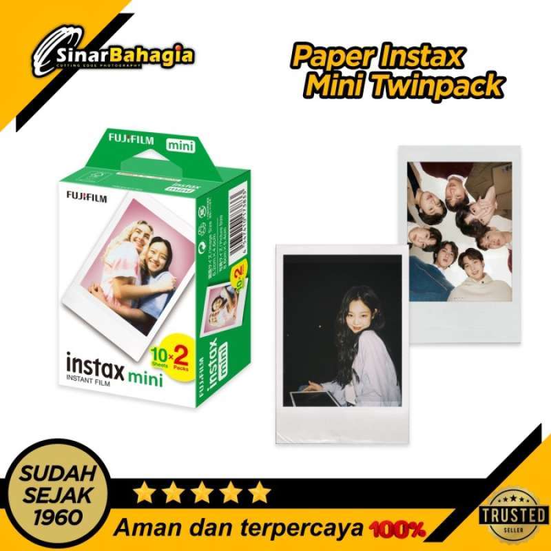 Jual paper refill kamera polaroid fujifilm instax mini twin pack di