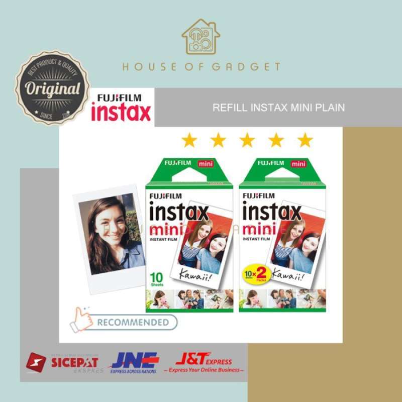 Jual Refill Film Instax Mini Paper 7 8 9 11 12 25 40 70 90 99 Evo Link ...